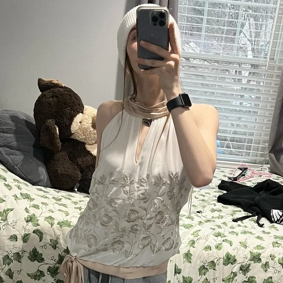 White House Black Market Mock Neck Sleeveless Top - Picture 2 of 8